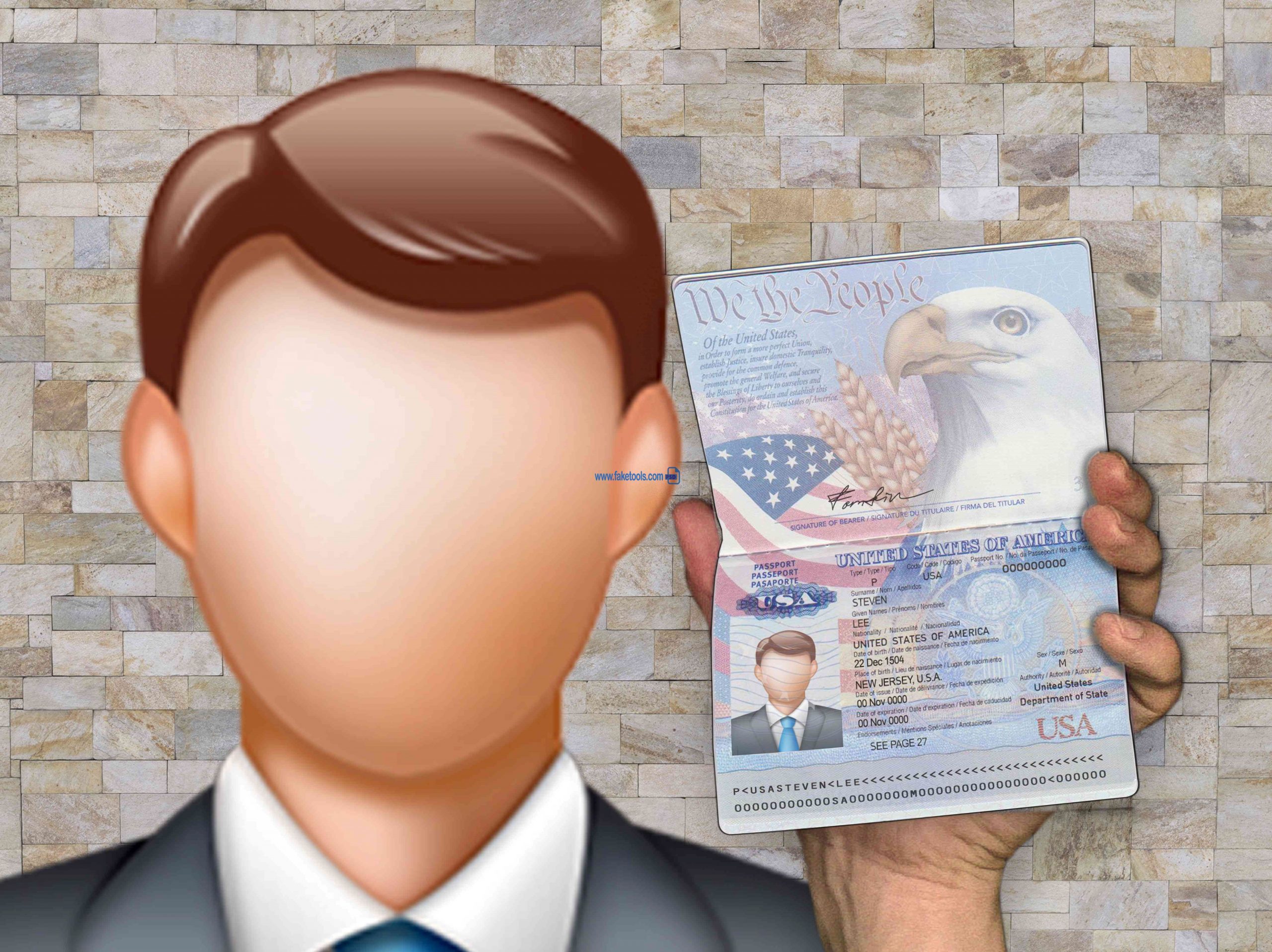 Selfie template Driver License and Id Card